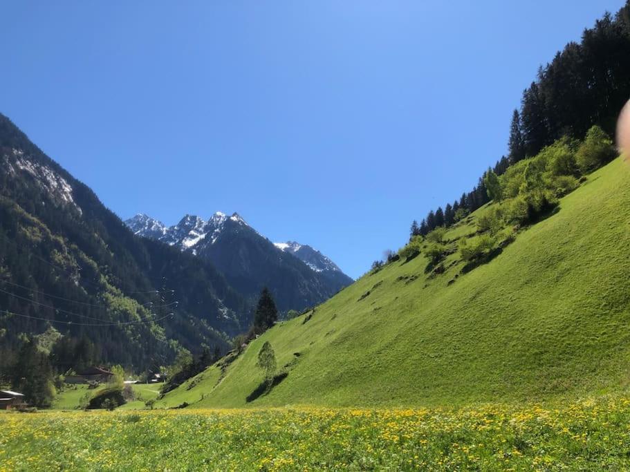 Ferienhaus Zillertal Panorama Blick Balkon Sauna Zellberg エクステリア 写真