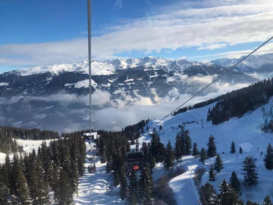 Ferienhaus Zillertal Panorama Blick Balkon Sauna Zellberg エクステリア 写真