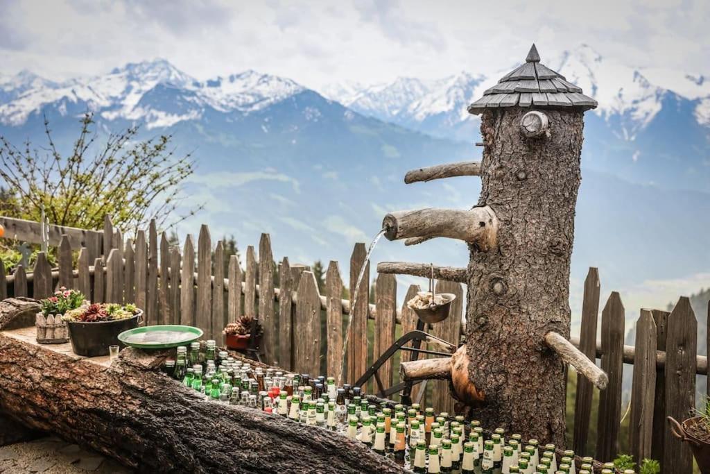 Ferienhaus Zillertal Panorama Blick Balkon Sauna Zellberg エクステリア 写真