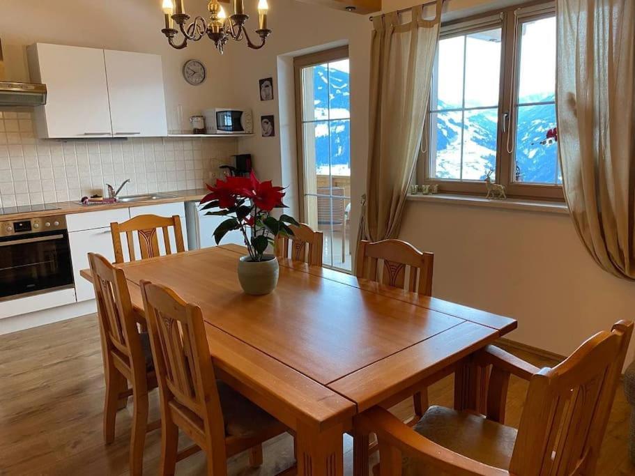 Ferienhaus Zillertal Panorama Blick Balkon Sauna Zellberg エクステリア 写真